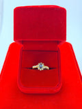 Anillo de Tanzanita en corte Oval con zircones