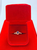 Anillo de Tanzanita en corte Oval