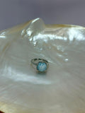 Anillo Larimar corte Redondo EXCLUSIVO