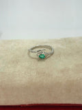 Anillo de esmeralda corte lagrima diseño serpiente EXCLUSIVO