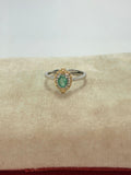 Anillo de esmeralda corte oval  EXCLUSIVO