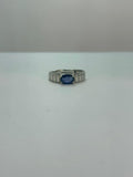 Anillo de zafiro diseño corte oval
