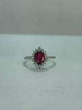 Anillo de Rubí diseño corte marquesa
