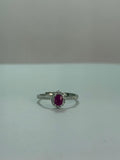 Anillo de Rubí diseño corte oval