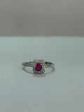 Anillo de Rubí diseño corte oval