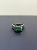 Anillo de Esmeralda Corte Rectangular