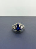 Anillo de Zafiro Corte Princesa