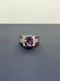 Anillo de Amatista Corte Oval