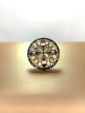 Anillo Cóctel tipo Mandala de Opalo