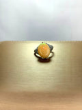 Anillo  diseño solitario Ópalo etíope
