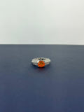 Anillo de Ópalo de fuego gota ancha