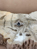 Anillo de topacio london blue corte lagrima