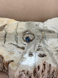 Anillo de topacio london blue corte oval